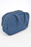 Quilted Denim Weekender Gym Bag