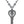 Heart In A Key Pendant Hematite Necklace