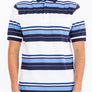 Old School Striped Pique Polo Shirt