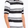Old School Striped Pique Polo Shirt