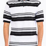 Old School Striped Pique Polo Shirt