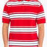 Old School Striped Pique Polo Shirt