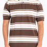 Old School Striped Pique Polo Shirt