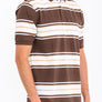 Old School Striped Pique Polo Shirt