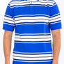Old School Striped Pique Polo Shirt