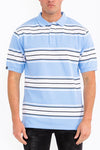 Old School Striped Pique Polo Shirt