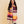 Contrast Color Stripes Chunky Pom Tassel Scarf