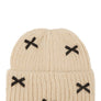 Mini Satin Ribbon Bow Beanie