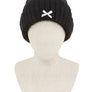 Mini Satin Ribbon Bow Beanie