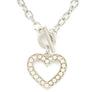 Heart Pendant Toggle Necklce