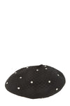 Fishnet with Rhinestone Accent Beret