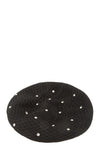 Fishnet with Rhinestone Accent Beret