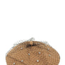 Fishnet with Rhinestone Accent Beret