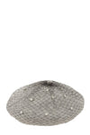 Fishnet with Rhinestone Accent Beret