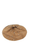 Fishnet with Rhinestone Accent Beret