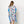 DIONA J PALM LEAF PRINT KIMONO ONE SIZE COLOR BLUE