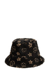 Geometric Pattern Fur Bucket Hat