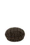 Tweed beret Chain Hat