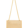 Full Rhinestone Square Bag with Rose Accent