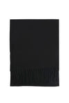 Plain Woolen Fringed Edge Scarf