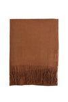 Plain Woolen Fringed Edge Scarf