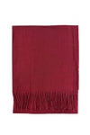 Plain Woolen Fringed Edge Scarf