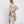 DIONA J HAND DRAWN WATERCOLOR TROPICAL LEAVES KIMONO ONE SIZE COLOR BLUE