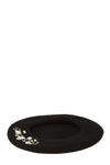 Diamond Charm Solid Wool Beret