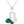 Malachite Cubic Butterfly Pendant Necklace