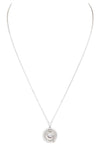 Cubic Zirconia Planet Pendant Necklace