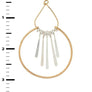 Mix Tone Fringe Metal Iconic Earrings