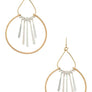 Mix Tone Fringe Metal Iconic Earrings
