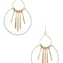 Mix Tone Fringe Metal Iconic Earrings