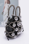 Metallic Beaded Petite Party Swing Bag