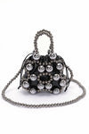 Metallic Beaded Petite Party Swing Bag