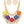 Wooden Beads Mix Media Statement Necklace Set