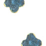 Druzy Clover Stud Earrings