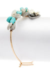 Hook & Eye Wired Beads Bangle Bracelet