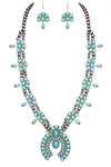 Squash Blossom Statement Western Necklace Set