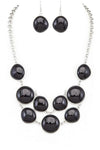 Pebble Stone Statement Necklace Set