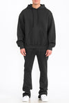 Mens Solid Fleece Flare Stacked SET