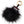 Leather Owl Fur Pom Key Charm