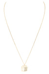 Laser Cut Holiday Present Dainty Pendant Necklace