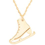 Laser Cut Ice Skate Pendant Necklace
