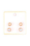 Crystal Stud Earring Set