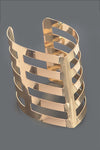 Cut Out Chevron Iconic Adjustable Cuff Bangle