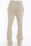 Mens Solid Fleece Flare Stacked PANTS