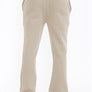 Mens Solid Fleece Flare Stacked PANTS