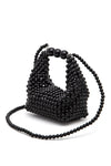 Petite Pearl Braided Top Handle Clutch Bag