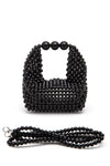 Petite Pearl Braided Top Handle Clutch Bag